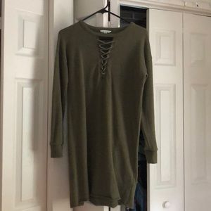 i am selling a dark green dress